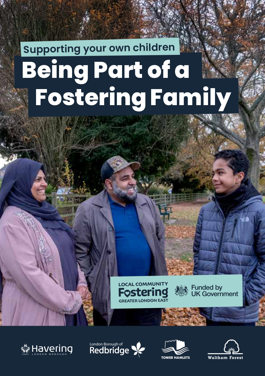 Cover Page of the Being Part of a Fostering Family - Guide for Parents booklet