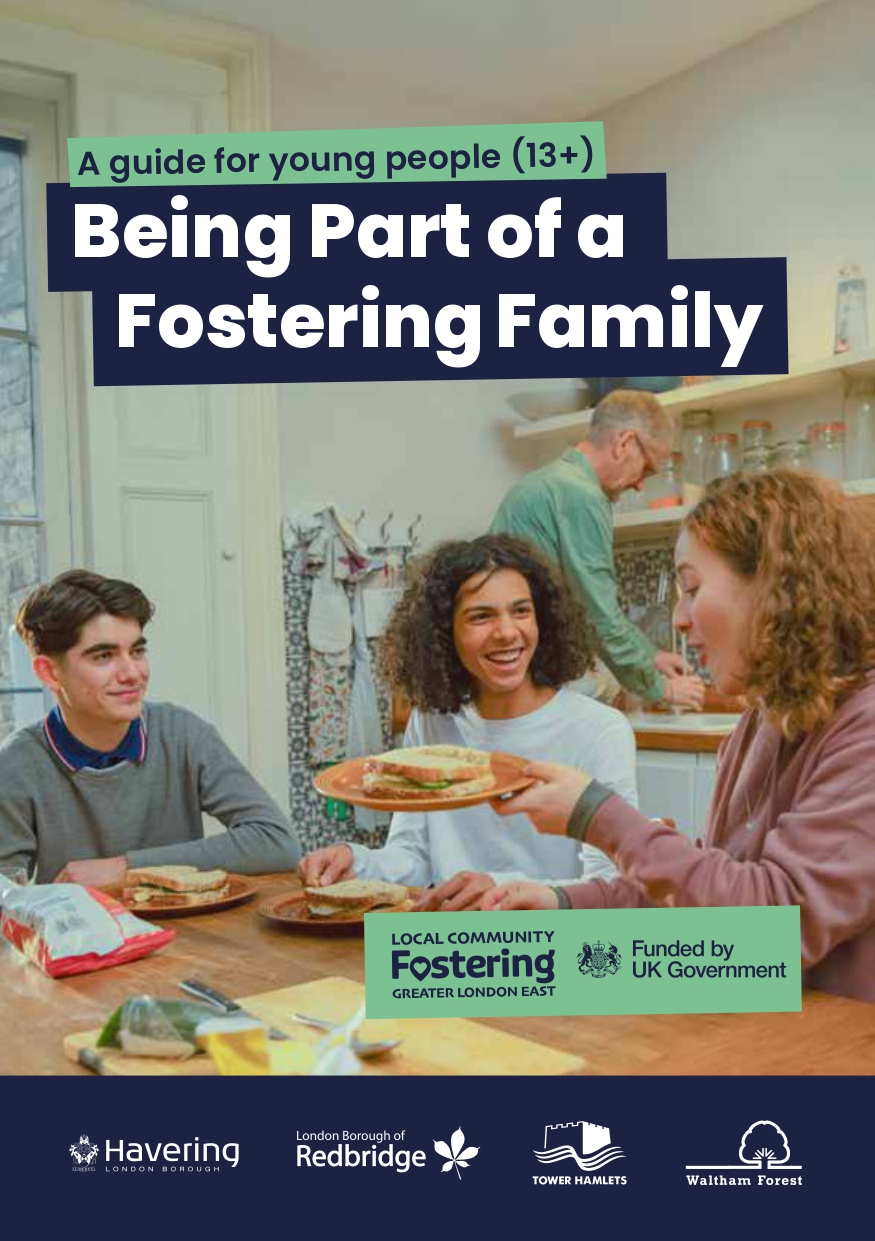 Cover Page of the Being Part of a Fostering Family - Guide for Young People (13+)